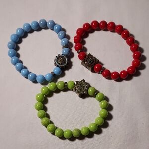 Avon POWER Beaded Stretch Bracelets With Meaningful Symbols 2015